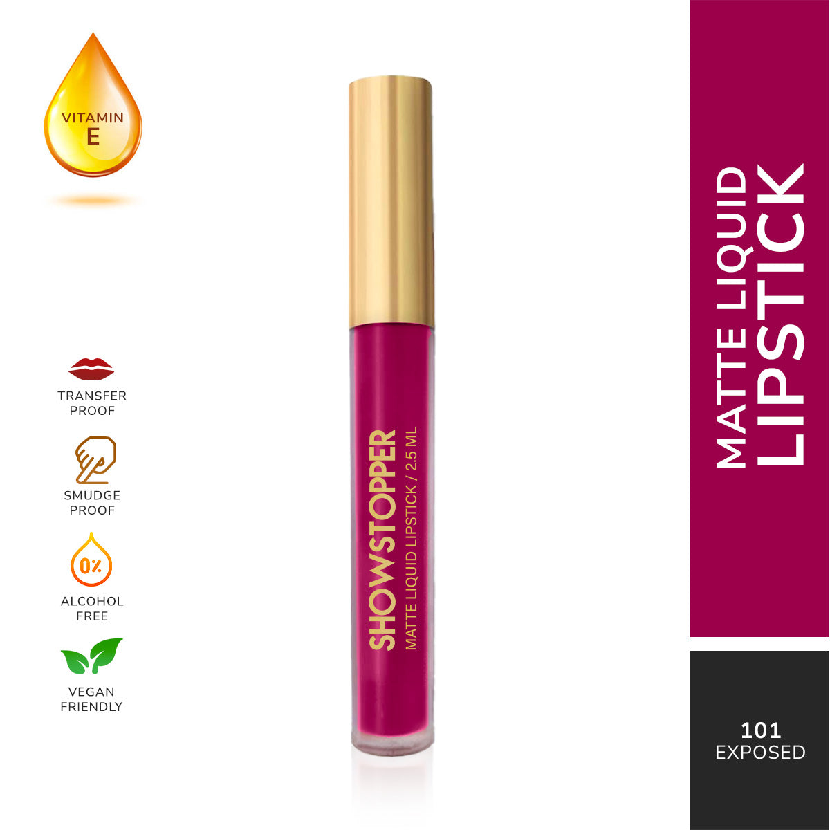 Showstopper Matte Liquid Lipstick (color - EXPOSED)