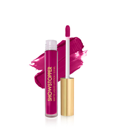 Showstopper Matte Liquid Lipstick (Color - PEPPY PINK)